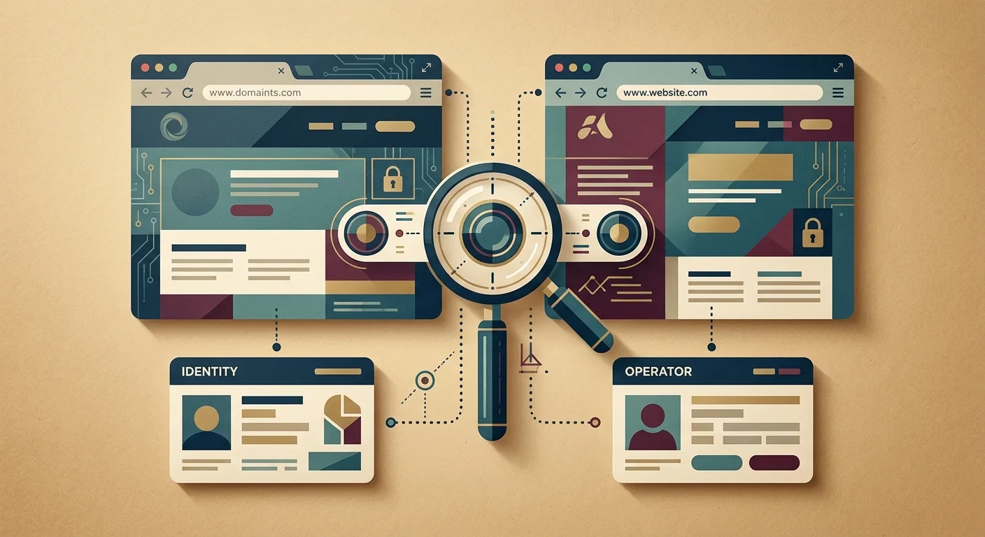 Illustration of two distinct digital identities being separated for verification